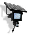 Solar powered outdoor security guardcam led pir motion light with camera